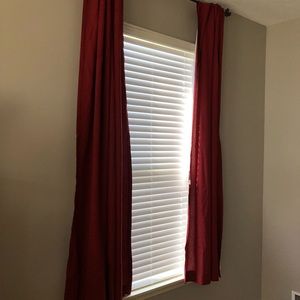 Red Curtain Panels